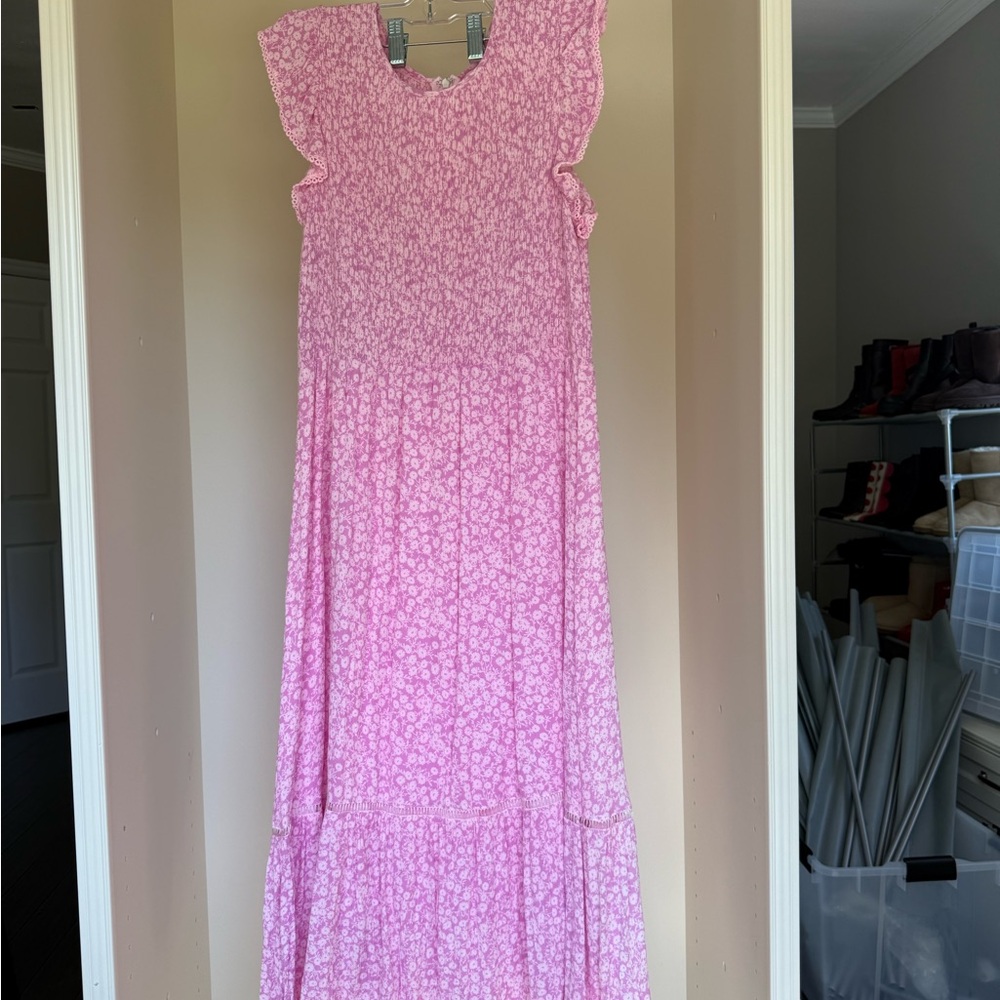 Lost + Wander Pink Sleeveless Sundress